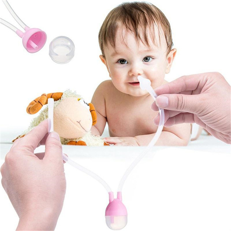 Newborn Baby Safety Nose Cleaner Vacuum Suction Nasal Aspirator Flu Protections Nasal Aspirator Nasal Snot Nose Cleaner Baby