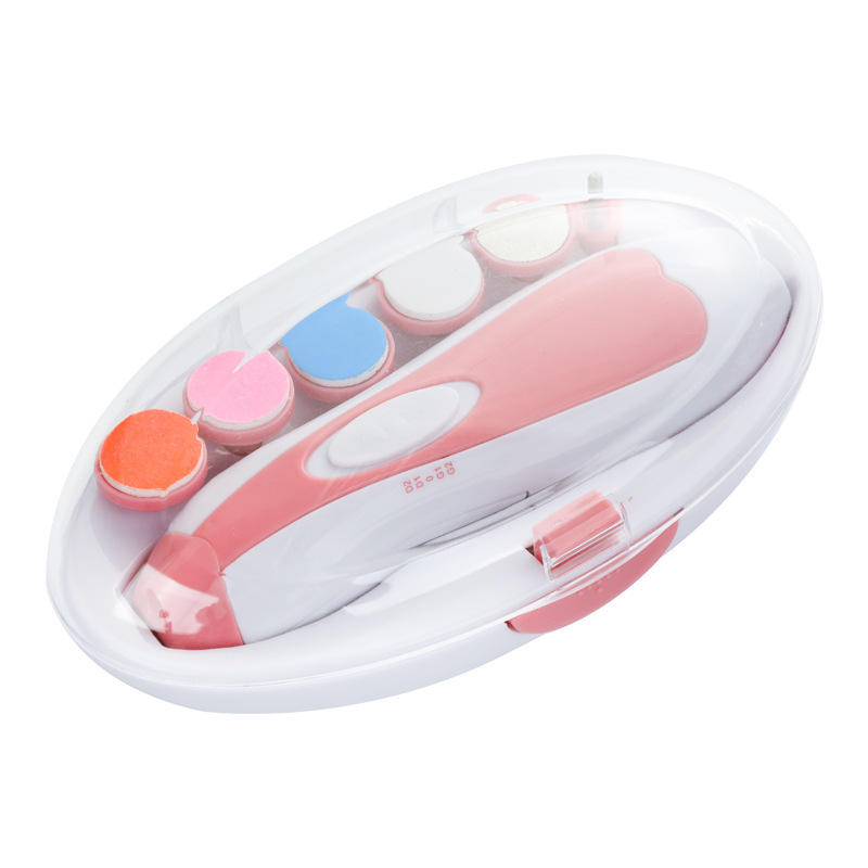 Baby Nail File Electric Nail Trimmer File Manicure Set portable safety Nail clipper with light for newborn wholesale supplier