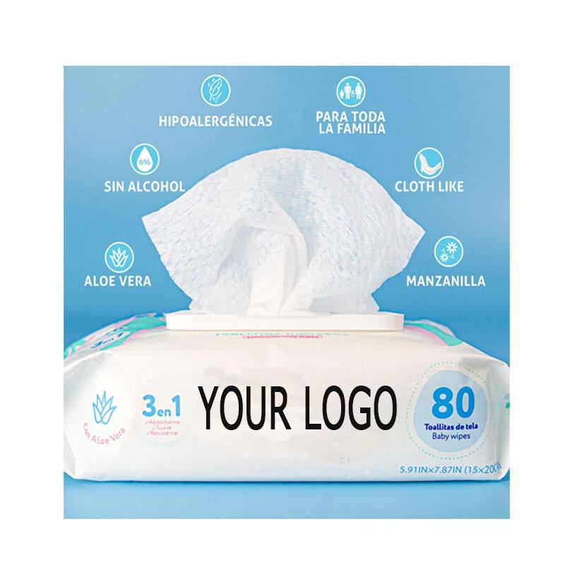 Soft Baby Wipes Plant Based Formula Hands Clean Wipes Disposable Products OEM Manufacturer